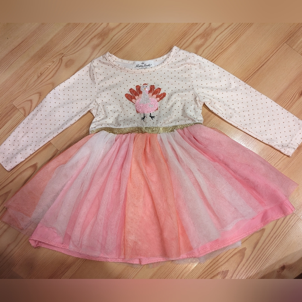 2T Thanksgiving Tulle Dress for toddler girl
